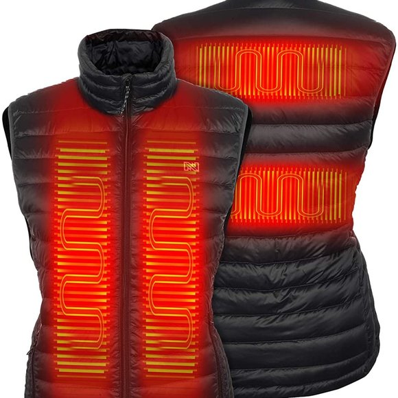 Mobile Warming Summit Duck Down Heated Vest - Picture 1 of 8